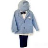 Mayoral 5 Piece Baby Blue And Navy Suit