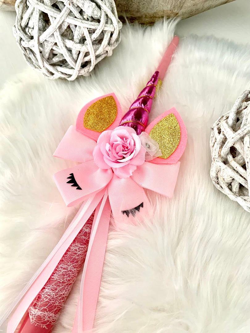 KaterinasDesigns Pink Unicorn Easter Candle Easter Candles 3 KaterinasDesigns Pink Unicorn Easter Candle Easter Candles