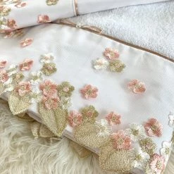 KaterinasDesigns Girls Baptismal Champagne De Fleurs Ladopano Set