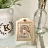 KaterinasDesigns Rose Gold Virgin Mary Icon 11.3 X 15.2 Cm