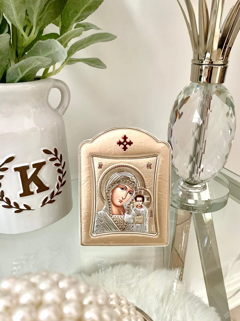KaterinasDesigns Rose Gold Virgin Mary Icon 11.3 X 15.2 Cm 3 KaterinasDesigns Rose Gold Virgin Mary Icon 11.3 X 15.2 Cm