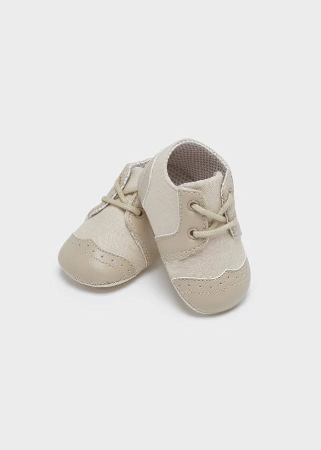 Mayoral Boys Shoes Natural Linen Laced Shoes 4 Mayoral Boys Shoes Natural Linen Laced Shoes