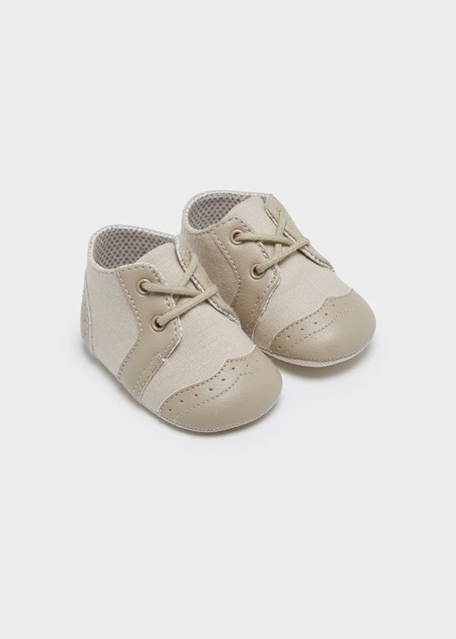 Mayoral Boys Shoes Natural Linen Laced Shoes 3 Mayoral Boys Shoes Natural Linen Laced Shoes