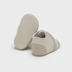 Mayoral Boys Shoes Natural Linen Laced Shoes 9 Mayoral Boys Shoes Natural Linen Laced Shoes