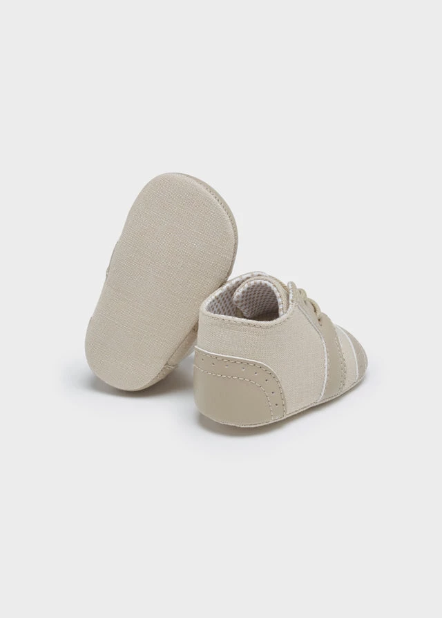 Mayoral Boys Shoes Natural Linen Laced Shoes 5 Mayoral Boys Shoes Natural Linen Laced Shoes