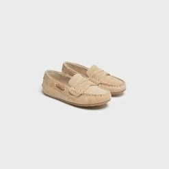 Mayoral Boys Shoes Leather Tan Loafers