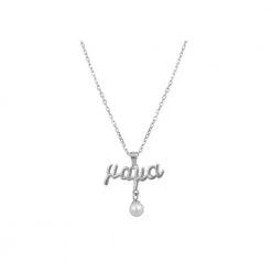 KaterinasDesigns Jewelry Sterling Silver 925 Mama Pearl Necklace