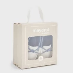 Mayoral Boys Shoes Off-White Blue Moccasin Shoe
