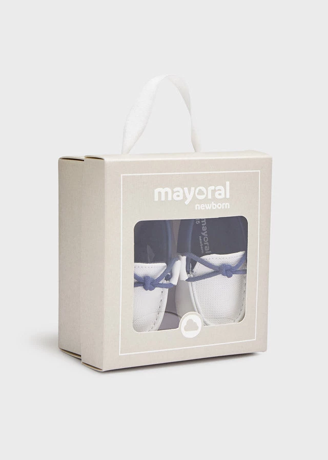 Mayoral White And Navy Blue Moccasins Boys Shoes 6 Mayoral White And Navy Blue Moccasins Boys Shoes
